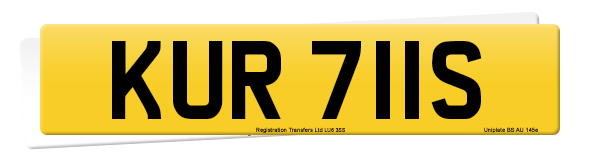 Registration number KUR 711S